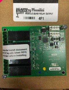 Board Quad relay output, programación requerida 1A19, BRD02948 Old Part No.