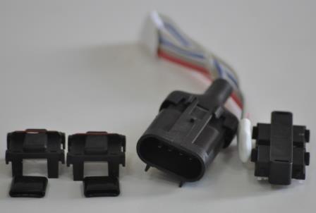 Kit global connector wire harness with male connector